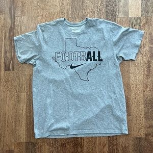 Nike Tee T-Shirt Short Sleeve Texas Football Athletic Dri-Fit Mens Large Gray